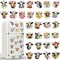 30 Pcs Diamond Painting Magnets – Summer Animal & Flower DIY 5D Rhinestone Magnet Kits for Adults, Refrigerator & Metal Surface Crafts